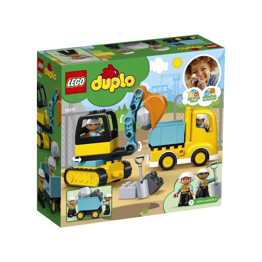 Lego10931 Lego Duplo Construction Φορτηγό Και Ερπυστριοφόρος Εκσκαφέαςpapell.gr